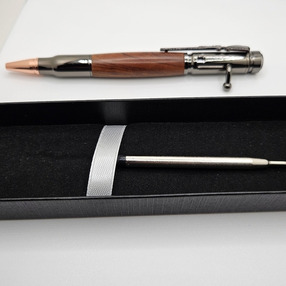Custom Wood Bolt Action Bullet Pen - Picture 2 of 8